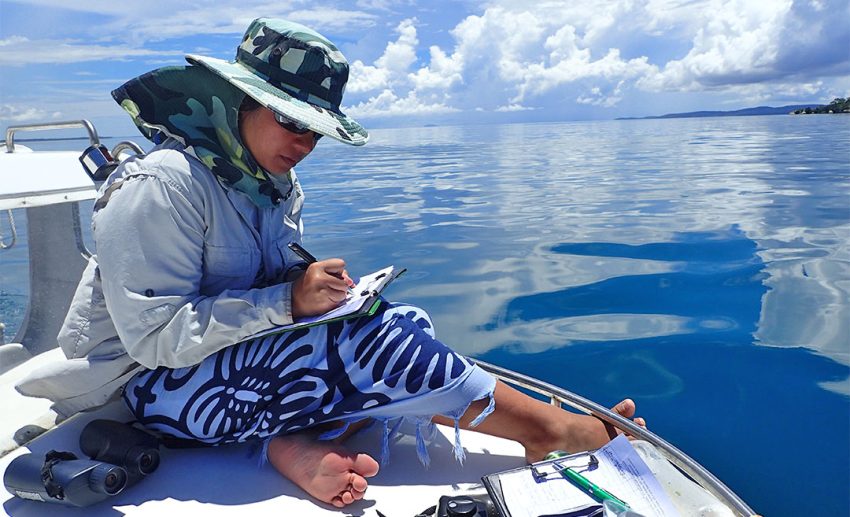 Fieldwork in Tun Mustapha Park, Sabah.