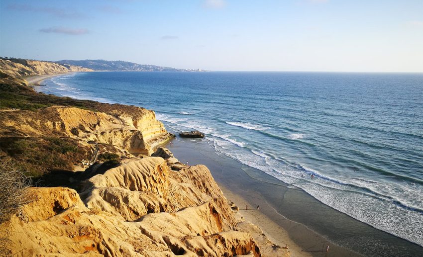 Coastline at Torres Pines State Park, San Diego, CA.