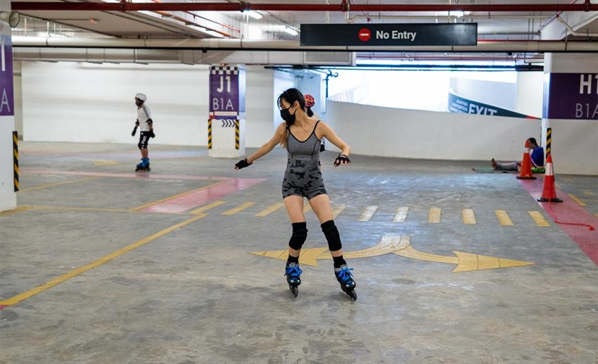 Skating at GMBB KL, The Blade School