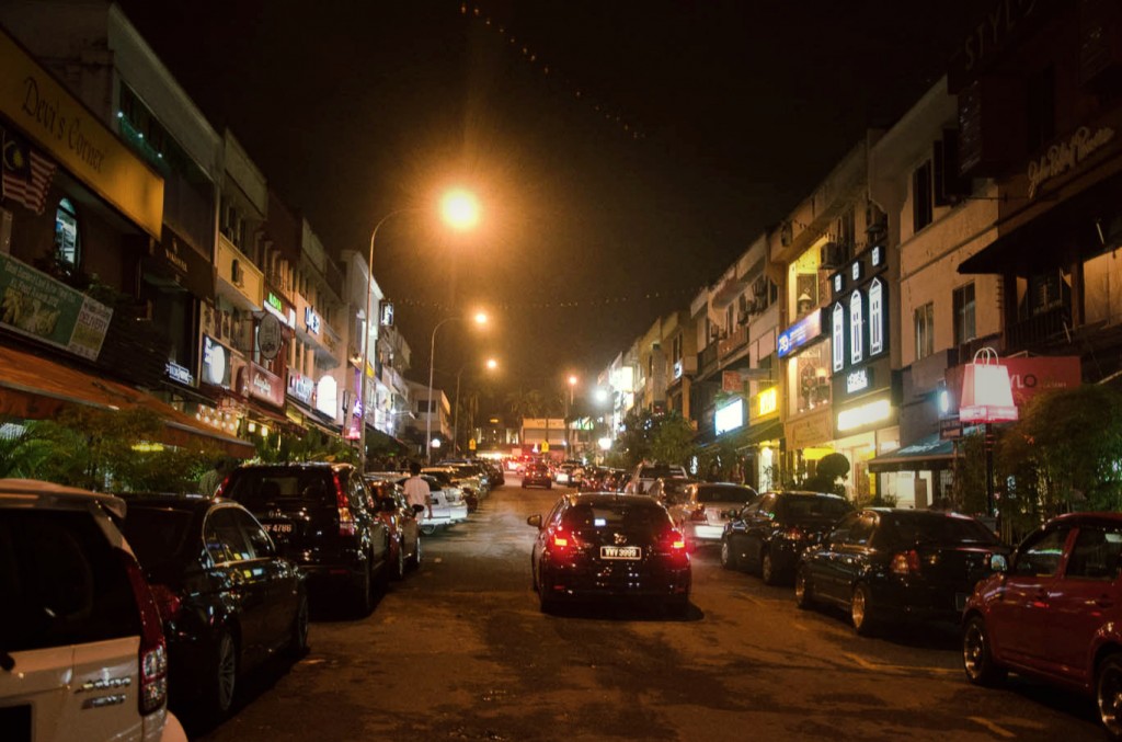 Bangsar at night is cozy without being sleepy