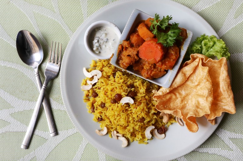 RGB-_Briyani_with_cauliflower_curry