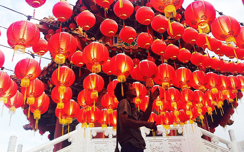 Red lanterns set for Chinese Lunar New Year in Kuala Lumpur