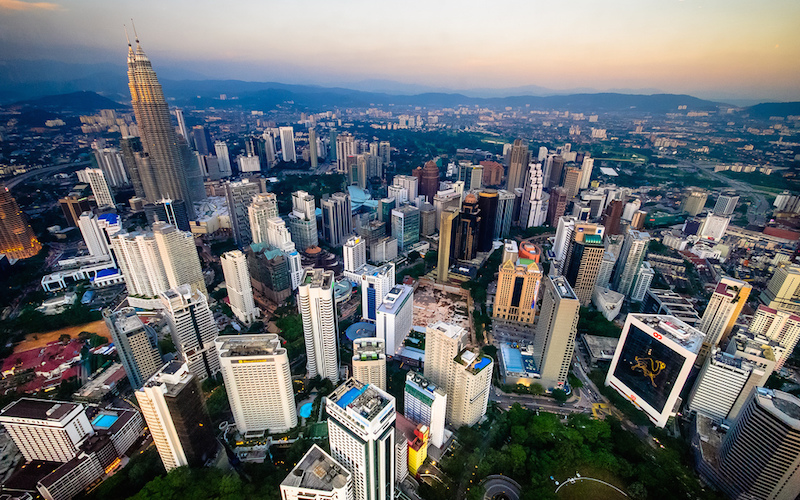 Today's Kuala Lumpur is a bustling city filled with skyscrapers. (Pic credit: Daniel Hoherd/Flickr)