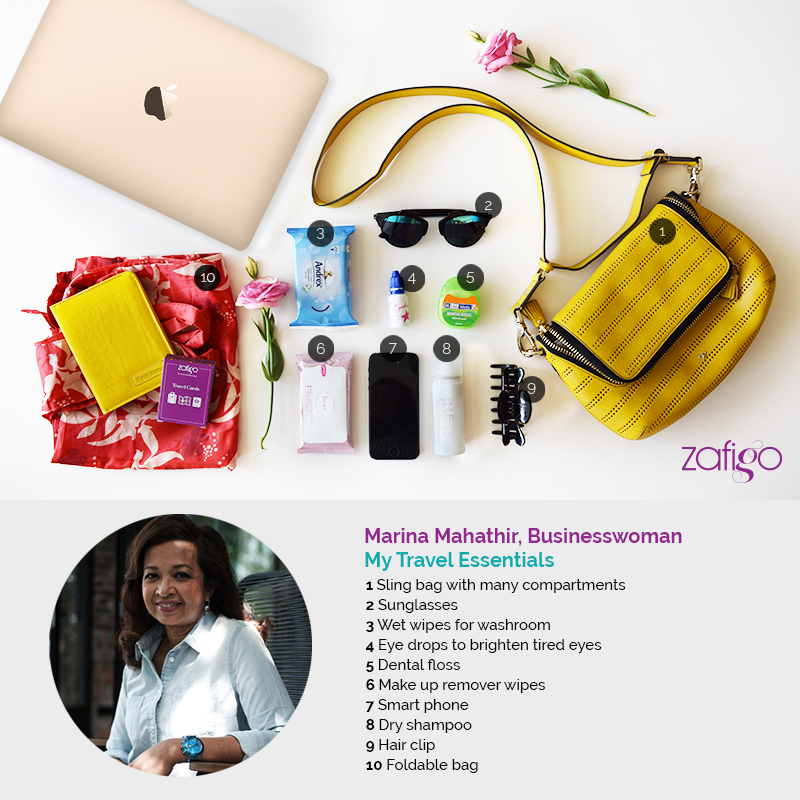 13 Distinctively Well-Travelled Women Show Us Their Travel Essentials -  Zafigo