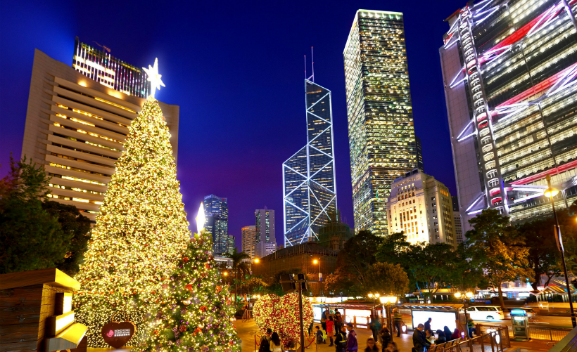 HK WinterFest_Statue Square Christmas Tree