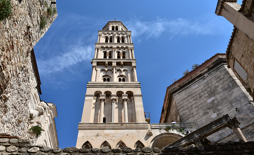12th century Romanesque bell tower of Cathedral of St. Domnius, Split (Photo credit: Richard Mortel/Flickr)