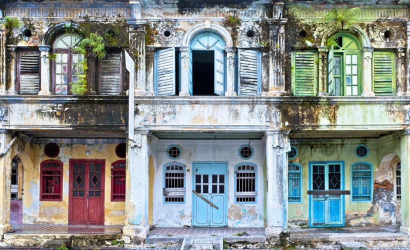 Dilapidated Buildings, Phee Choon Road, George Town, Penang (Photo credit: Mike Sharp/Flickr)