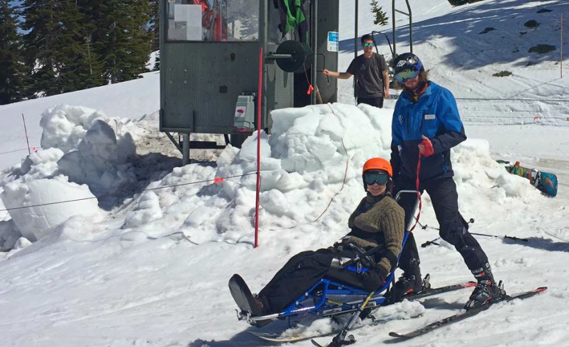 Jeanne at the Alpine Meadows. (Photo Credit: Facebook @ Incredible Accessible) 