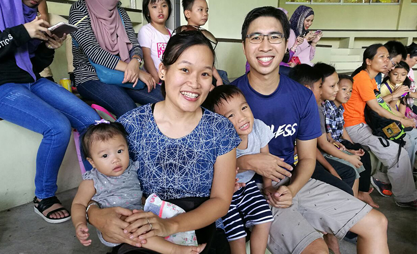 The couple work in partnership with Starfish Foundation Malaysia, with their children Seth and Enya (Photo Courtesy of Deborah Chan)