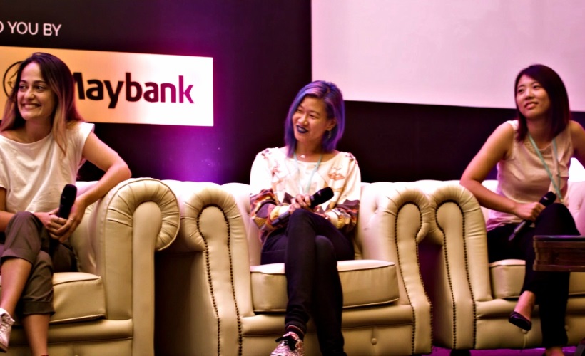 (Left to Right; Elif, Petrina, Jin Jeong during the panel discussion at ZafigoX)