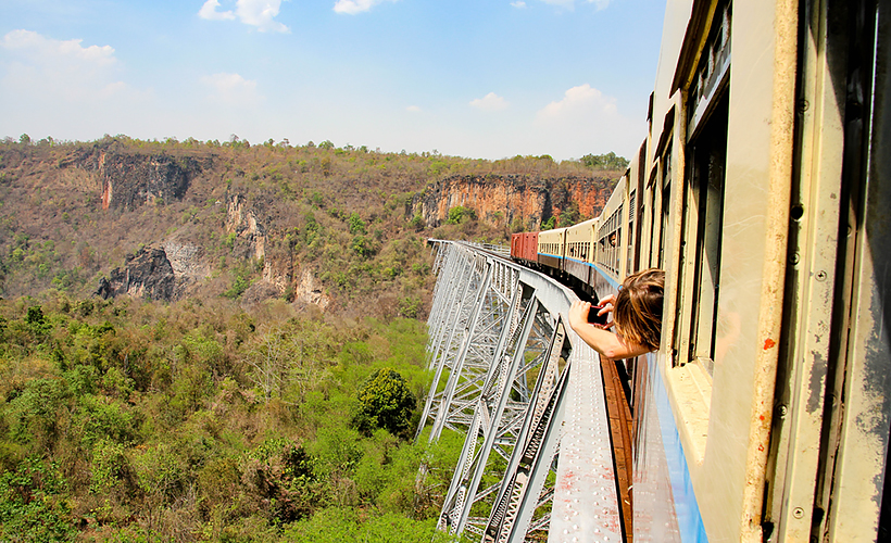 The Goteik Viaduct, a magnificent railway trestle, stands just one hour away from Hsipaw.