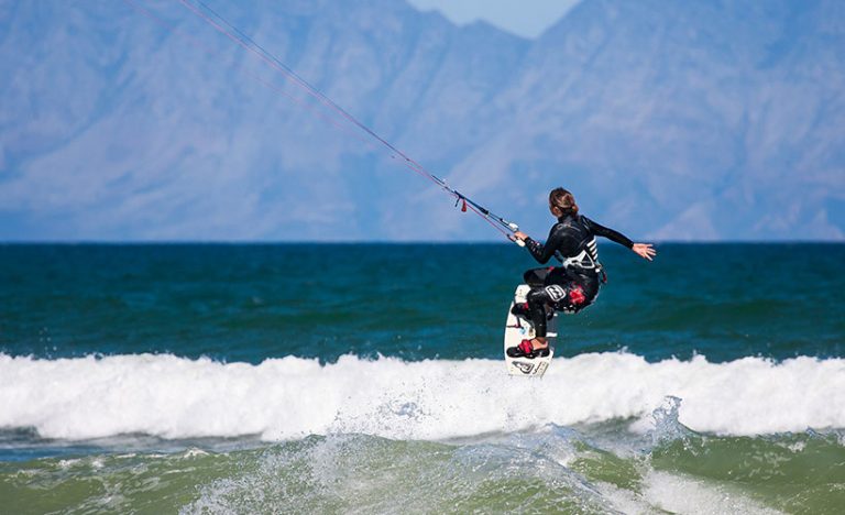 Kite Surfing On An Empty Beach In Palawan, Philippines