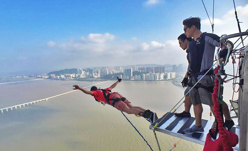 do a skyjump off macau tower the world s highest bungee jump zafigo