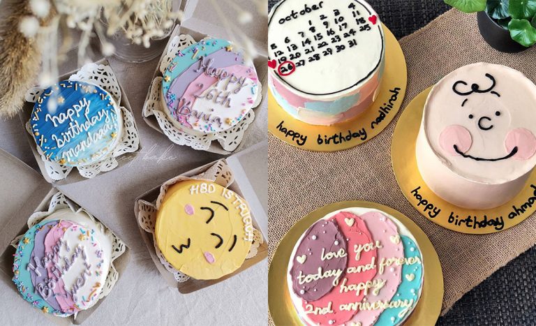13 Malaysian Bake Shops To Order Korean Minimalist Style Cakes