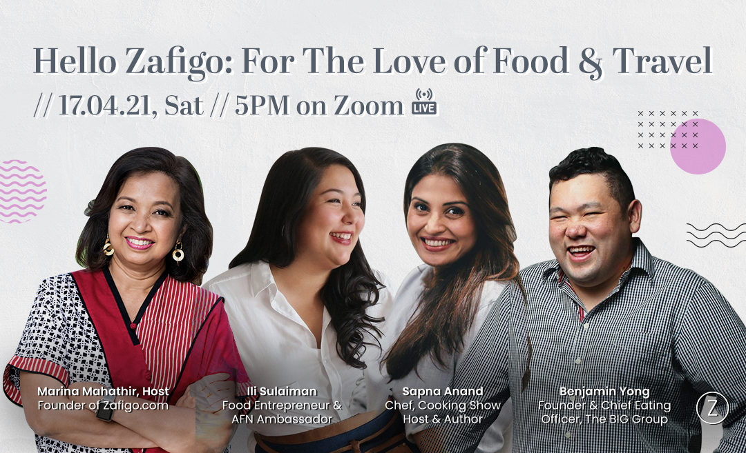Hello Zafigo is back and we’re kicking off Season 3 with Sapna Anand, Benjamin Yong, and Ili Sulaiman, as they talk food and how their travels give them culinary inspiration.