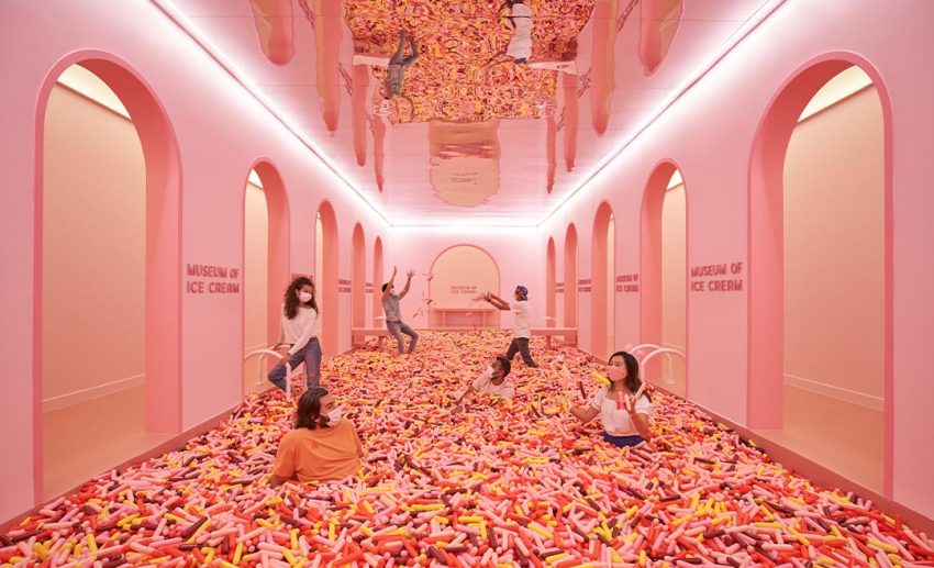 Jump into a sea of sprinkles at the largest Sprinkle Pool that the Museum of Ice Cream has ever created