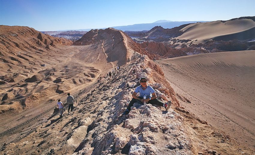 At Valle de la Luna y Mars, Atacama Desert, Chile.