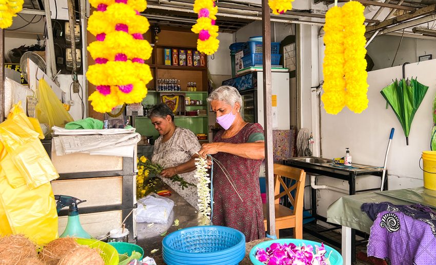 Flower garland Jalan Masjid Penang