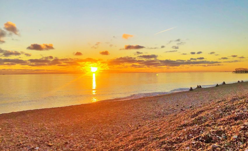 1. Breathtaking sunsets by Brighton Beach