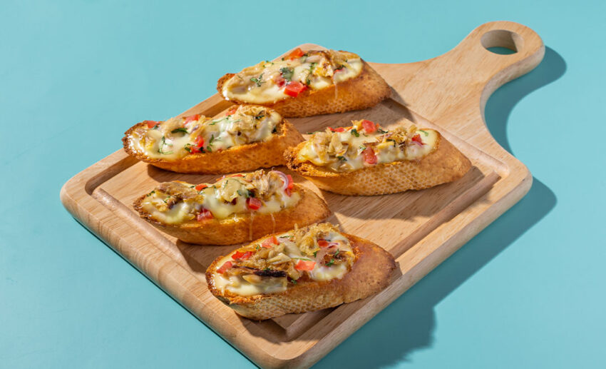 SABA TOMATO BRUSCHETTA WITH CHEESE by Tyra Kamal