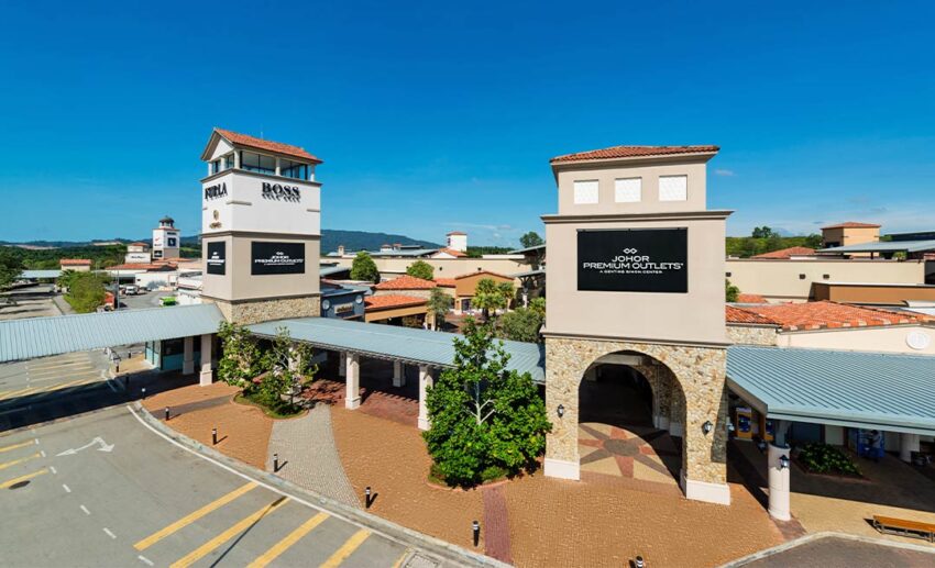 View of Johor Premium Outlets JPO, an Outlet Mall in Johor Bahru