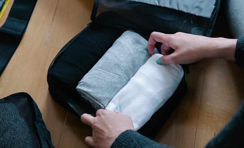 4. Use packing cubes to help your organise