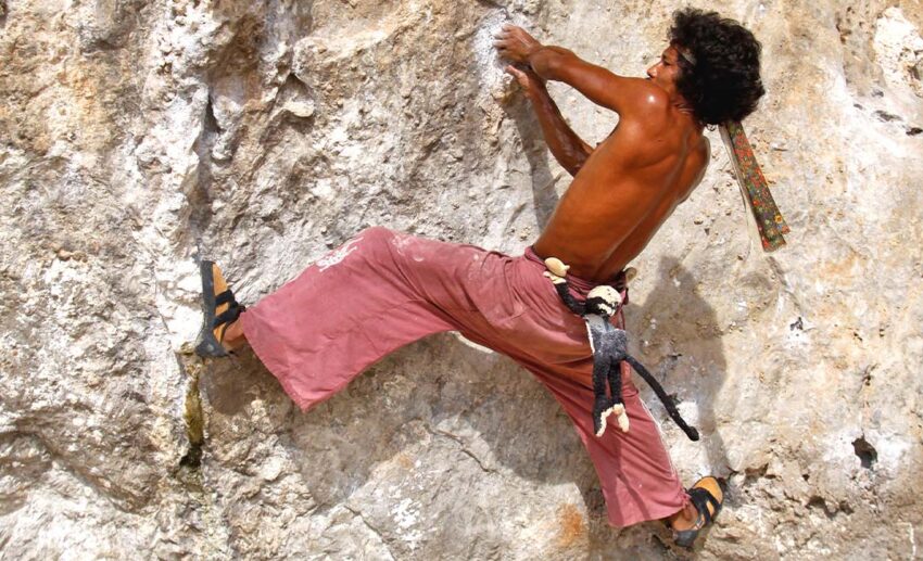 Rock climbing in Krabi, Thailand