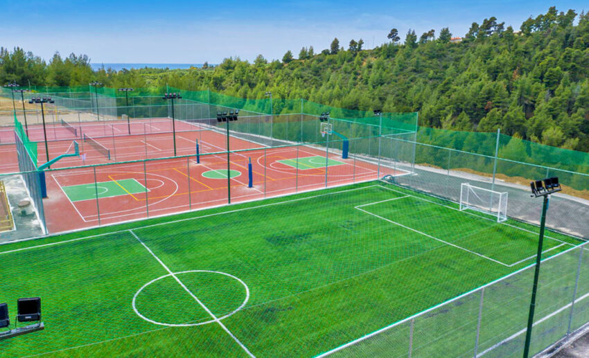 Smash the courts in Agia Paraskevi, Greece