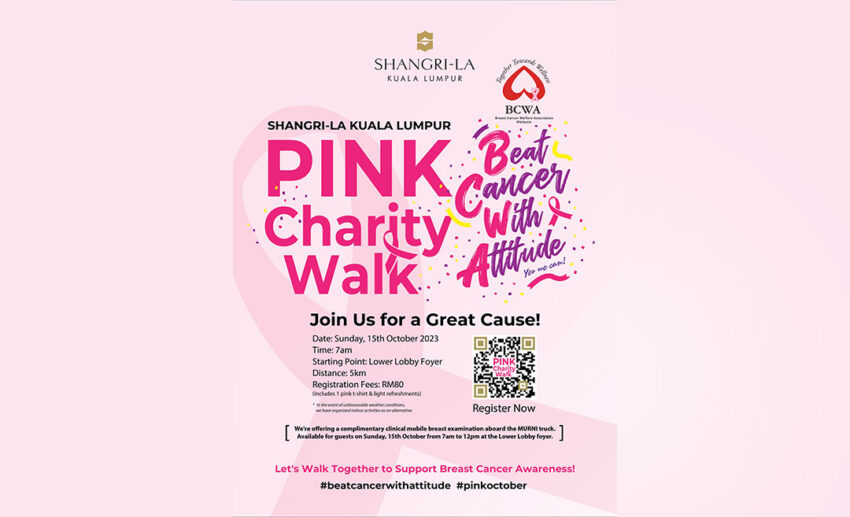 Join the Pink Charity Walk & get a complimentary breast examination
